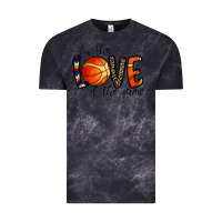 Cloud Black for the love of the game basketball Vintage Tee - CowhideDigitalArt