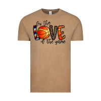 Vintage Coffee for the love of the game basketball Vintage Tee - CowhideDigitalArt