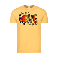 Vintage Mustard for the love of the game basketball Vintage Tee - CowhideDigitalArt