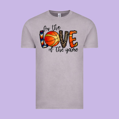 For The Love Of The Game Basketball Vintage Tee Designed By Cowhidedigitalart