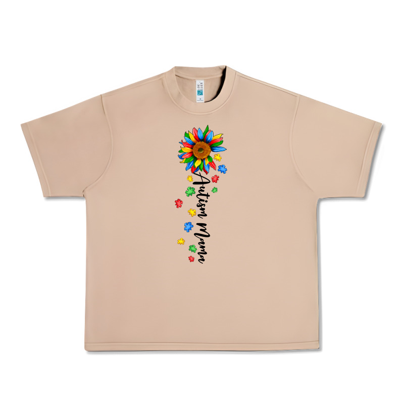 Autism Mama Sunflower Black Urban Heavy Tee by JahusDesignShop | Teevron