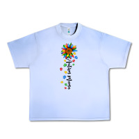 Grape Ice autism mama sunflower black Urban Heavy Tee - JahusDesignShop