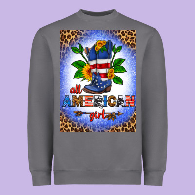 All American Girl Air Freshener Heavyweight Sweatshirt Designed By Hra Design Shop