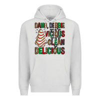 Dove Grey dang debbie christmas tree cake Premium Hoodie - Jasminsmagicworld