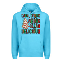 Ocean Blue dang debbie christmas tree cake Premium Hoodie - Jasminsmagicworld