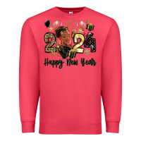 Cardinal 2024 happy new year black woman Premium Sweatshirt - MaliasSmallBusiness