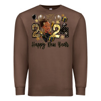 Chestnut 2024 happy new year black woman Premium Sweatshirt - MaliasSmallBusiness