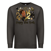 Smoke 2024 happy new year black woman Premium Sweatshirt - MaliasSmallBusiness