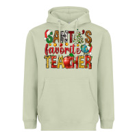Matcha santas favorite teacher Heavyweight Hoodie - NancyCooperArtShop