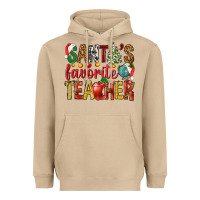 Mushroom santas favorite teacher Heavyweight Hoodie - NancyCooperArtShop
