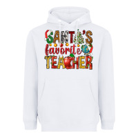 White santas favorite teacher Heavyweight Hoodie - NancyCooperArtShop
