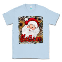 Dusty Blue believe santa Classic Tee - JahusDesignShop