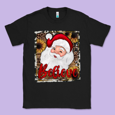 Believe Santa Classic Tee Designed By Jahusdesignshop