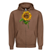 Chestnut mammoth sunflower Zipper Hoodie - LillyAllenDesigns