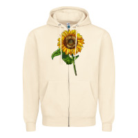 Sandshell mammoth sunflower Zipper Hoodie - LillyAllenDesigns