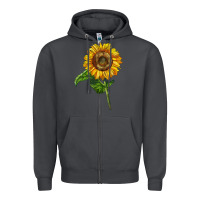Smoke mammoth sunflower Zipper Hoodie - LillyAllenDesigns