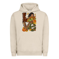 Love Fall With Afro Woman Urban Hoodie | Teevron