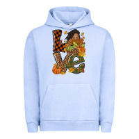 Pigment Grape Ice Love Fall with afro woman Urban Hoodie - NancyCooperArtShop