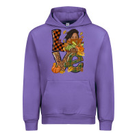 Tulip Love Fall with afro woman Urban Hoodie - NancyCooperArtShop
