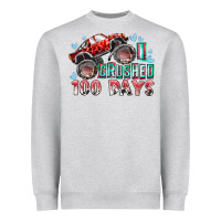 Heather Grey i crushed 100 days Heavyweight Sweatshirt - RacoonDesign