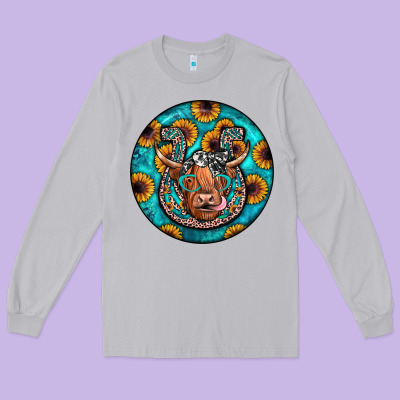 Horseshoe Circle Long Sleeve Tee Designed By Jahusdesignshop