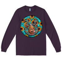 Plum horseshoe circle Long Sleeve Tee - JahusDesignShop