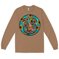 Toasted Coconut horseshoe circle Long Sleeve Tee - JahusDesignShop