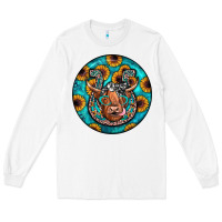 White horseshoe circle Long Sleeve Tee - JahusDesignShop