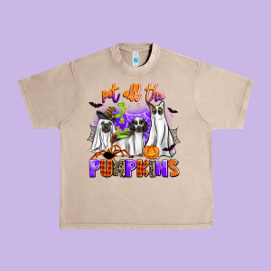 Pet All The Pupkins Urban Heavy Tee Designed By Adodesignshop