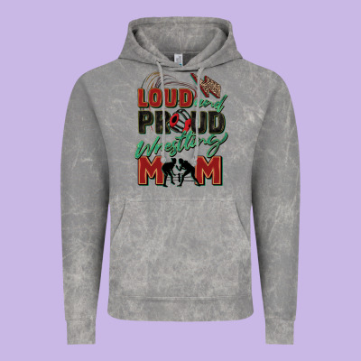 Loud And Proud Wrestling Mom Vintage Hoodie Designed By Zillion Design Studio