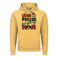 Vintage Mustard loud and proud wrestling mom Vintage Hoodie - Zillion Design Studio