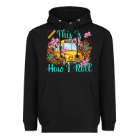 Black this is how i roll Heavyweight Hoodie - NancyCooperArtShop