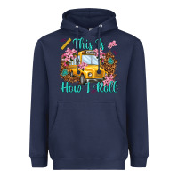 Navy this is how i roll Heavyweight Hoodie - NancyCooperArtShop