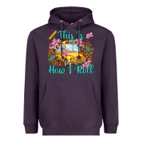 Plum this is how i roll Heavyweight Hoodie - NancyCooperArtShop