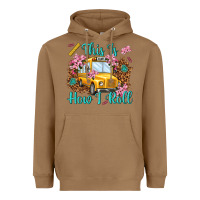 Toasted Coconut this is how i roll Heavyweight Hoodie - NancyCooperArtShop