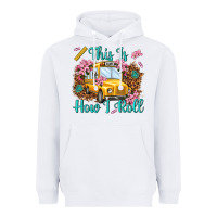 White this is how i roll Heavyweight Hoodie - NancyCooperArtShop