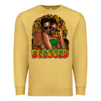 Antique Gold black couple blessed Premium Sweatshirt - NancyCooperArtShop