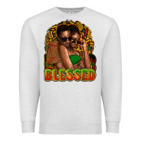 Oatmeal Heather black couple blessed Premium Sweatshirt - NancyCooperArtShop