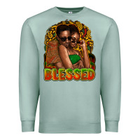Seafoam black couple blessed Premium Sweatshirt - NancyCooperArtShop