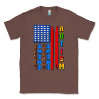 Chestnut autism american flag Classic Tee - AdoDesignShop