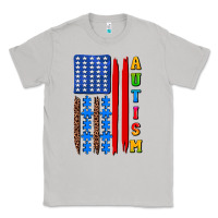 Moon Dust autism american flag Classic Tee - AdoDesignShop