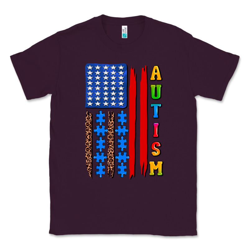 Autism American Flag Classic Tee by AdoDesignShop | Teevron