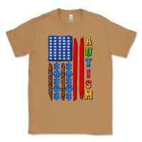 Toasted Coconut autism american flag Classic Tee - AdoDesignShop