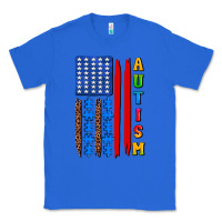 True Royal autism american flag Classic Tee - AdoDesignShop