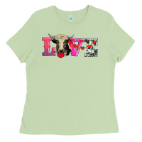 Matcha love with holstein cow Ladies Tee - AdoDesignShop