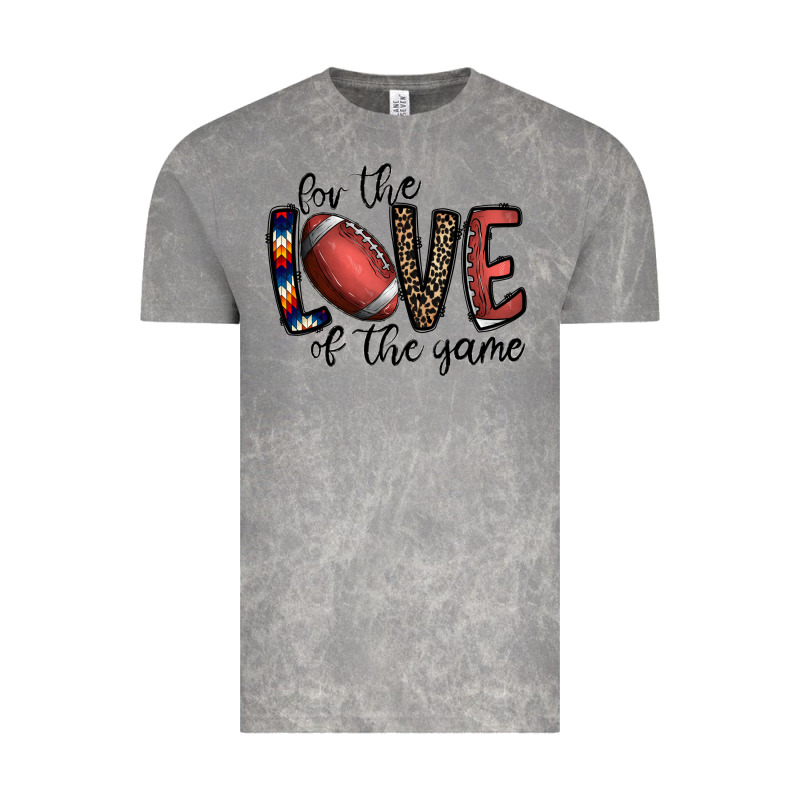 For The Love Of The Game Football Vintage Tee by CowhideDigitalArt | Teevron