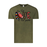 Vintage Olive for the love of the game football Vintage Tee - CowhideDigitalArt