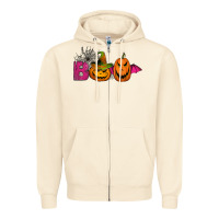 Sandshell boo pumpkins Zipper Hoodie - Jasminsmagicworld