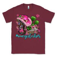 Burgundy cowgirl vibes with boots and gun Classic Tee - AdoDesignShop