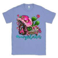 Colony Blue cowgirl vibes with boots and gun Classic Tee - AdoDesignShop